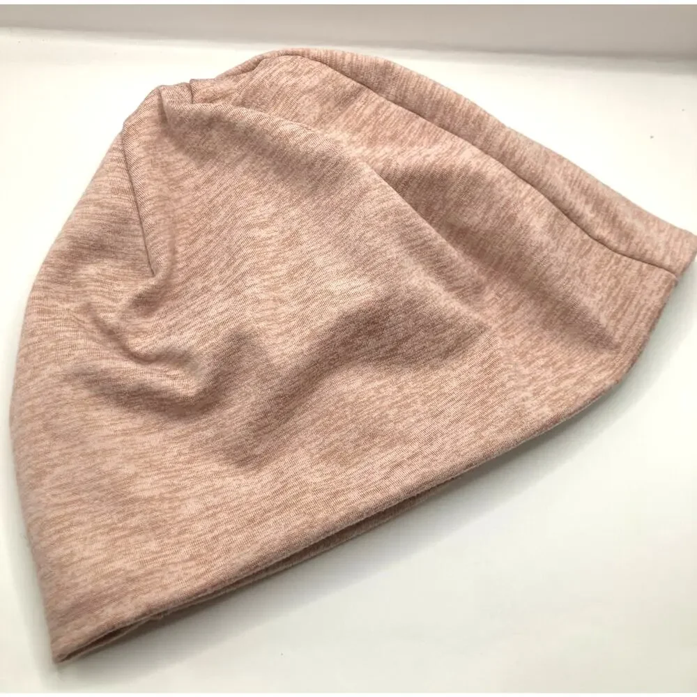 Turtle Fur Womens Pink Heathered Fleece Lined Beanie OS Ski Outdoors Gorpcore